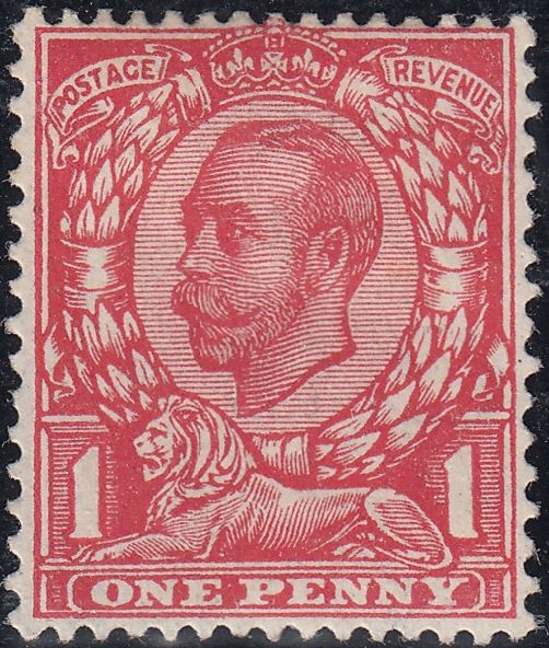 122328 1912 1D DOWNEY DIE 2 WATERMARK SIMPLE CYPHER, MINT SHADES, NO CROSS VARIETY AND WATERMARK VARIETIES (SG345).