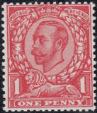 122328 1912 1D DOWNEY DIE 2 WATERMARK SIMPLE CYPHER, MINT SHADES, NO CROSS VARIETY AND WATERMARK VARIETIES (SG345).