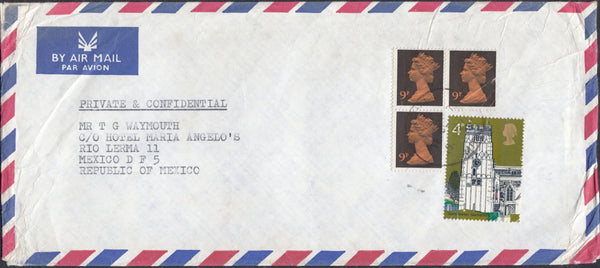 122373 1977 MAIL UK TO MEXICO.