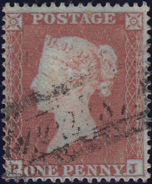 122459 1853-4 1D PL.163 MATCHED TRIO IMPERF (SG8) X 2 AND PERF (SG17).
