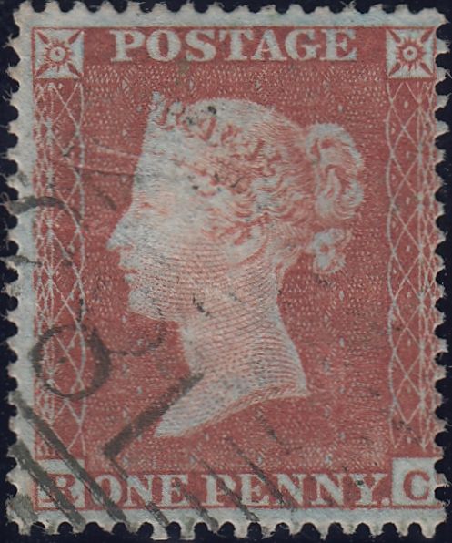 122468 1853-4 1D PL.163 MATCHED PAIR 1D IMPERF (SG8) AND 1D PERF (SG17) LETTERED RC.