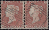 122470 1853-4 1D PL.162 MATCHED PAIR 1D IMPERF ON COVER (SG8) AND PAIR 1D PERF (SG17) LETTERED SG.