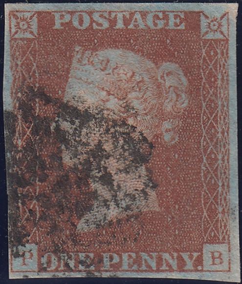 122494 PL.16 ON VERY BLUED PAPER (SG8a)(PB).