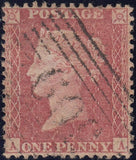 122542 1856-7 DIE 2 PL.44 MATCHED PAIR LETTERED AA WITH RE-ENTRY ON BLUED PAPER (SG29) AND WHITE PAPER (SG40).