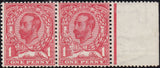 122671 1911 1D DOWNEY DIE 1B WATERMARK CROWN (SG329) VARIETY 'PALE LION' (SPEC N8k), NEW PLATE POSITION.