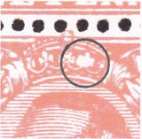 122683 1911 1D DOWNEY DIE 1A WATERMARK CROWN (SG327) USED WITH CONSTANT VARIETY 'FLEUR-DE-LIS' (SPEC N7h).