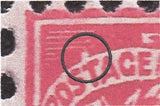 122724 1911 1D DOWNEY DIE 1B WATERMARK CROWN (SG329) CONTROL A 11 BLOCK OF SIX WITH VARIETY N8d.