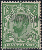 122750 1911 ½D DOWNEY DIE 1B WATERMARK CROWN (SG324), USED WITH FINE FRAME BREAK.