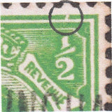 122750 1911 ½D DOWNEY DIE 1B WATERMARK CROWN (SG324), USED WITH FINE FRAME BREAK.