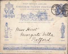 122773 1882-1934 GROUP OF INCOMING MAIL TO A MISS HURST OF RETFORD.