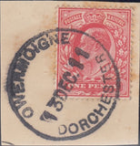 122831 1911-17 'OWERMOIGNE DORCHESTER' RUBBER DATE STAMPS.