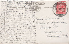 122838 1930 MAIL TO GUERNSEY 'DORCHESTER DORSET' RUBBER DATE STAMP.