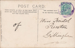 122847 1904 MAIL USED IN GILLINGHAM (DORSET) WITH 'MILTON-ON-STOUR/GILLINGHAM' RUBBER DATE STAMP.