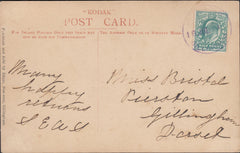 122849 1904 MAIL USED IN GILLINGHAM DORSET WITH 'MILTON-ON-STOUR GILLINGHAM' RUBBER DATE STAMP 18 JUL 04.