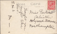 122866 1925 MAIL TO NORTHAMPTON WITH 'HOOK BEAMINSTER DORSET' RUBBER DATE STAMP.