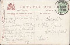123041 1905 MAIL TO PETERSFIELD WITH 'LONDON/H' RUBBER DATE STAMP.