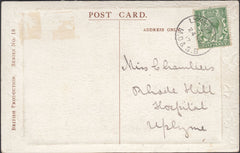 123077 1917 MAIL USED IN DORSET WITH 'LYME REGIS/M.O. AND S.B' DATE STAMP.