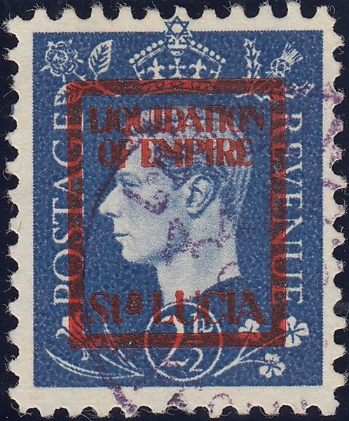 123257 1944 2½D GERMAN PROPAGANDA FORGERY/ST LUCIA.