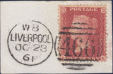 123300 1856-57 1D PL.43 MATCHED PAIR LETTERED RK BLUED PAPER (SG29) AND WHITE PAPER (SG40).
