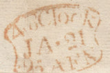 123318 1795 'HOLBN HILL - 3' RECEIVING HOUSE HAND STAMP LONDON PENNY POST (L420).