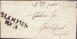 123328 1796 'BLOOMS BY 3' RECEIVING HOUSE HAND STAMP LONDON PENNY POST (L420).