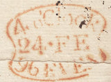 123328 1796 'BLOOMS BY 3' RECEIVING HOUSE HAND STAMP LONDON PENNY POST (L420).
