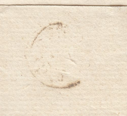 123335 1773 MAIL GROSVENOR SQUARE TO LINCOLNS INN WITH 'REEVE' POSTMASTER'S HAND STAMP.