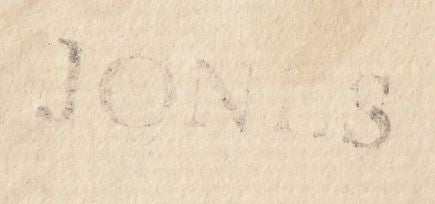 123338 1775 MAIL WITHIN LONDON WITH 'JONES' LONDON RECEIVER'S HAND STAMP.