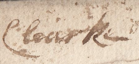 123381 CIRCA 1750 MAIL USED IN LONDON WITH GENERAL OFFICE DOCKWRA (L335a).
