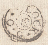 123390 1786 MAIL CORPUS CHRISTI COLLEGE OXFORD TO LONDON WITH 'R. MASON' RECEIVER'S HAND STAMP.