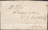 123390 1786 MAIL CORPUS CHRISTI COLLEGE OXFORD TO LONDON WITH 'R. MASON' RECEIVER'S HAND STAMP.