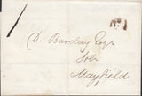 123422 1838 MAIL EAST HOATHLY (SUSSEX) TO MAYFIELD WITH 'UCKFIELD PY POST' HAND STAMP (SX1238).