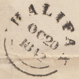 123434 1842 WRAPPER TODMORDEN TO HALIFAX WITH 'TODMORDEN PENNY POST' HAND STAMP (YK2988).