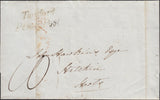 123444 1839 MAIL TWYFORD (HANTS) TO HITCHIN (HERTS) WITH 'TWYFORD PENNY POST' HAND STAMP (HA1424).