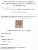 123503 1855 DIE 2 1D PL.15 L.C.16 (SG26)(ME).