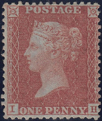 123513 1855 DIE 2 1D PL.18 S.C.14 (SG24)(IH) UNUSED EXAMPLE WITH ORIGINAL GUM.