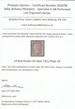 123517 1855 DIE 2 1D PL.18 S.C.14 (SG24)(CB) WITH BLUE '113' CANCELLATION OF DUNFERMLINE..