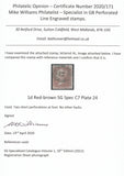 123546 1855 DIE 2 'C7 ABNORMAL' PL.24 (AL)(ALP III WMK SMALL CROWN)/MISSING IMPRIMATUR.