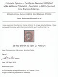 123552 1855 DIE 2 'C7 ABNORMAL' PL.24 (BF)(ALP III WMK SMALL CROWN).