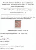 123565 1855 DIE 2 'C7 ABNORMAL' PL.26 (GG)(ALP III WMK SMALL CROWN).