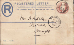 123639 1903 REGISTERED MAIL USED IN STAMFORD.