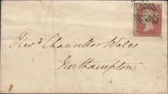 123657 1855 MAIL STAMFORD TO NORTHAMPTON WITH 'BARNACK' UDC.