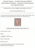 123675 1855 DIE 2 1D PL.13 S.C.16 (SG21)(BF).