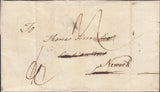 123710 1774 MAIL STAMFORD TO LONDON, REDIRECTED TO NEWARK WITH 'STAMFORD' HAND STAMP (LI987).