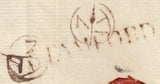 123710 1774 MAIL STAMFORD TO LONDON, REDIRECTED TO NEWARK WITH 'STAMFORD' HAND STAMP (LI987).