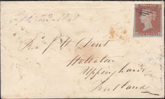 123739 1848 MAIL NORTHAMPTON TO UPPINGHAM (RUTLAND) WITH 'HALLATON' UDC.