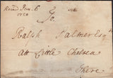 124004 1720 SOUTHWARK OFFICE DOCKWRA HAND STAMP TYPE 3 (L352) ON WRAPPER.