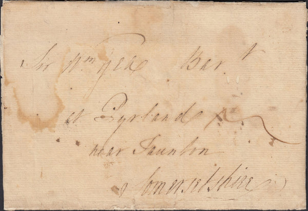 124023 1772 WESTMINSTER OFFICE DOCKWRA HAND STAMP TYPE 4a (L363a).