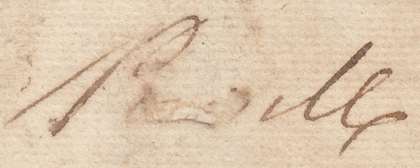 124023 1772 WESTMINSTER OFFICE DOCKWRA HAND STAMP TYPE 4a (L363a).