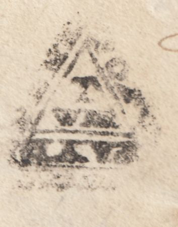 124043 1701 TEMPLE OFFICE DOCKWRA HAND STAMP TYPE 2 (L356a).